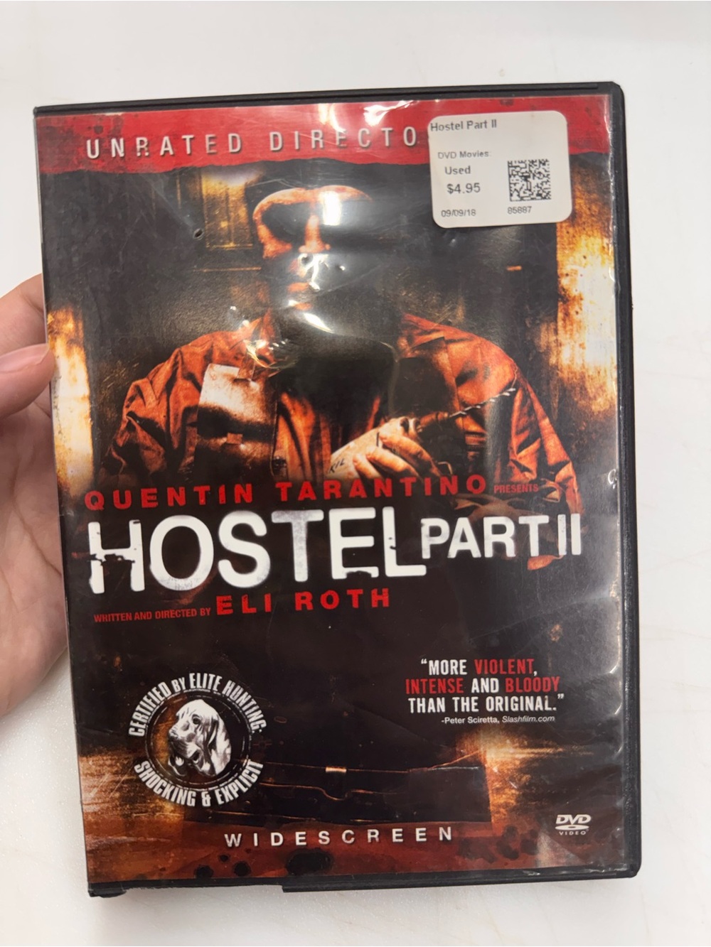 Hostel 2 (DVD, 2007, Unrated Directors Cut) Tested, Working